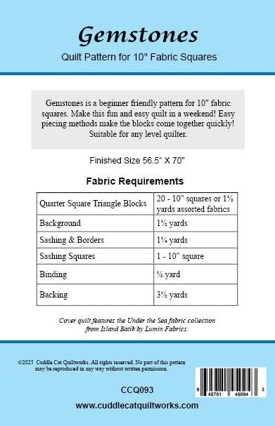 Gemstones Quilt Pattern - Digital Version