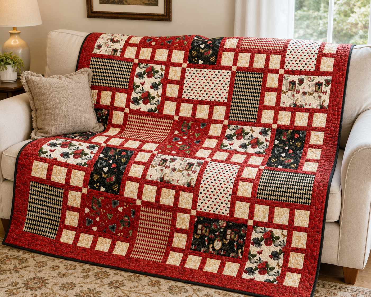 Four Squared Quilt Pattern Digital Version