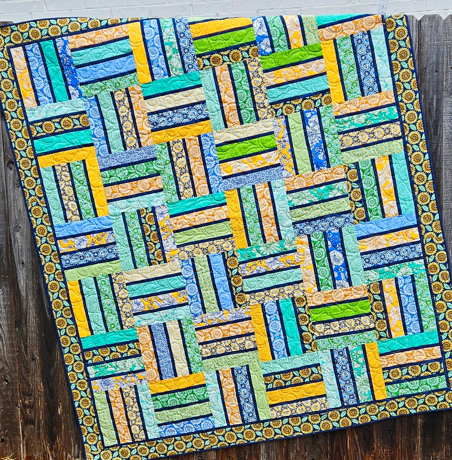 Pinstriped Quilt Pattern - Digital Version - Cuddle Cat Quiltworks CCQ083