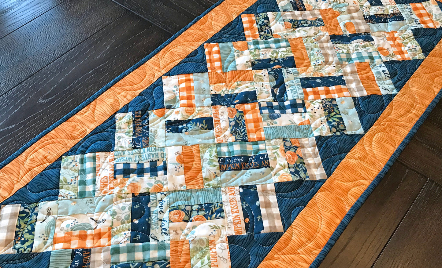 Braided Squares Table Runner & Topper Pattern - Printed Version