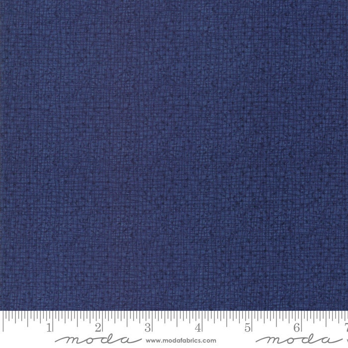 Thatched Navy Blue Fabric - Moda 48626-94, Navy Blue Blender Fabric, Dark Blue Blender Fabric, Blue Tonal Fabric