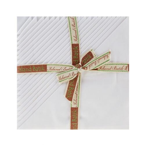 Island Batik Simply White Stack/Layer Cake - 42 - 10" Fabric Squares