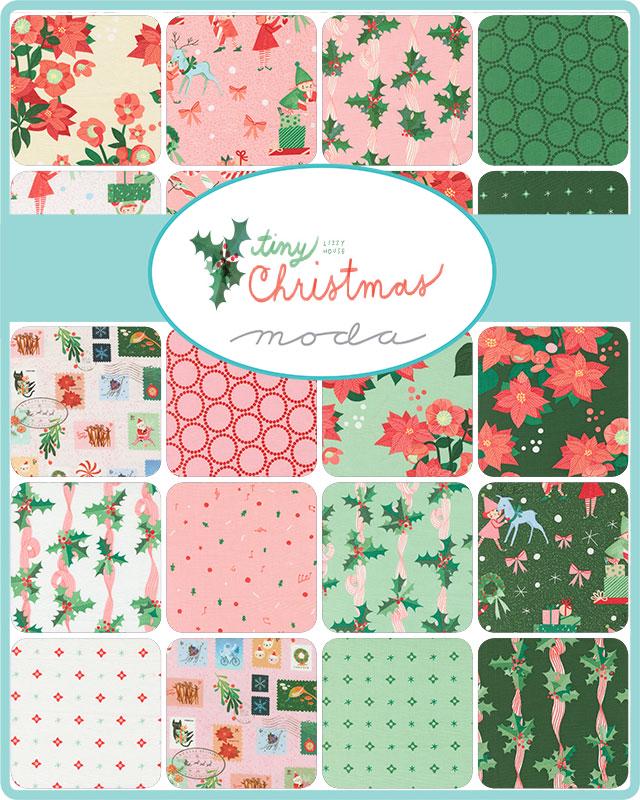 Tiny Christmas Charm Pack - Moda 37130PP, 42 5" Squares, Christmas Fabric Charm Pack