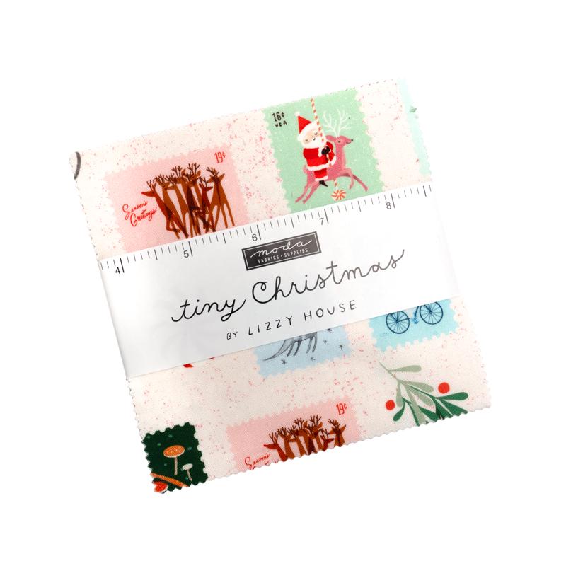 Tiny Christmas Charm Pack - Moda 37130PP, 42 5" Squares, Christmas Fabric Charm Pack