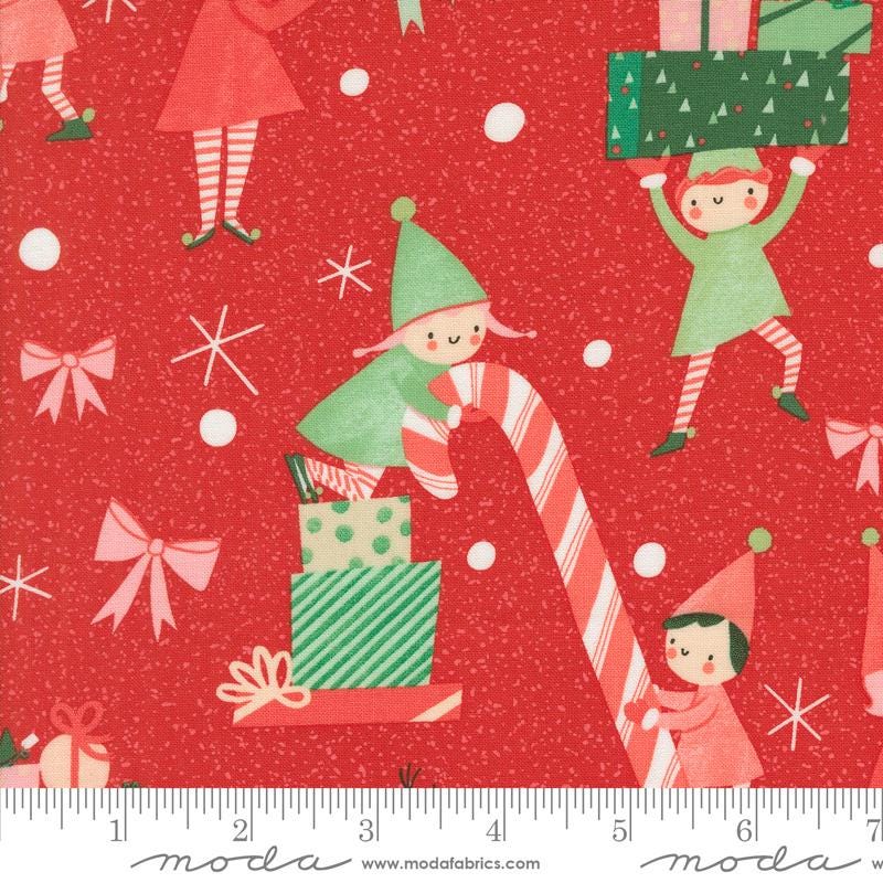Tiny Christmas Charm Pack - Moda 37130PP, 42 5" Squares, Christmas Fabric Charm Pack