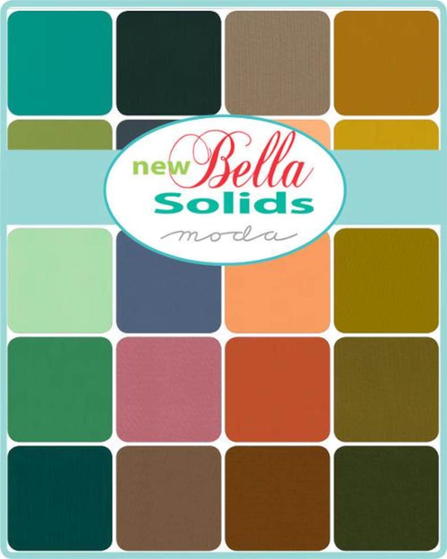 Bella Solids Elizabeth's Favorites Fat Quarter Bundle 25pc - Moda #9900ABE - By Elizabeth Hartman for Moda - Bella Solids Fat Quarter Bundle