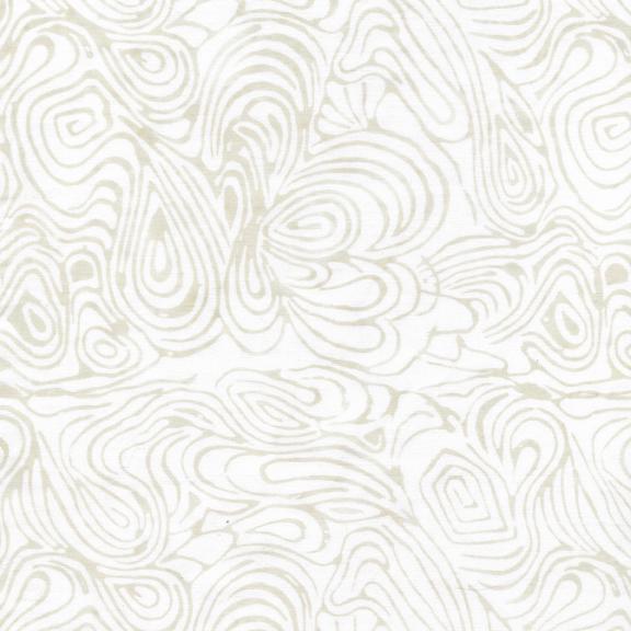Island Batik Neutrals Foundations Moo Milk Batik Fabric, Neutral Off White Batik Fabric, Batik Blender Fabric, By the Yard