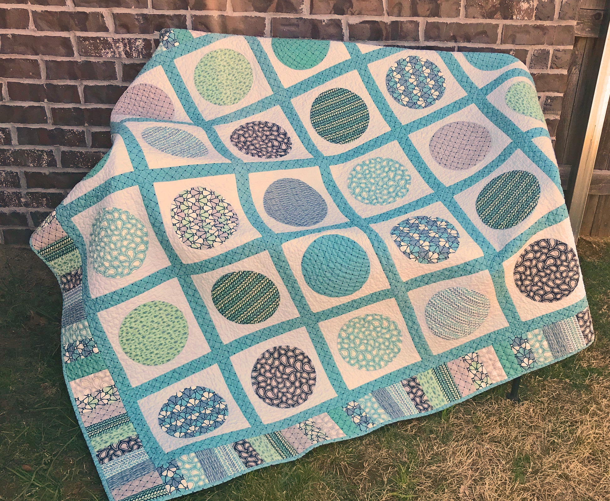 Circle Time Applique Quilt Pattern - Digital Quilt Pattern - Handmade Quilts, Digital Patterns, and Home Décor items online - Cuddle Cat Quiltworks