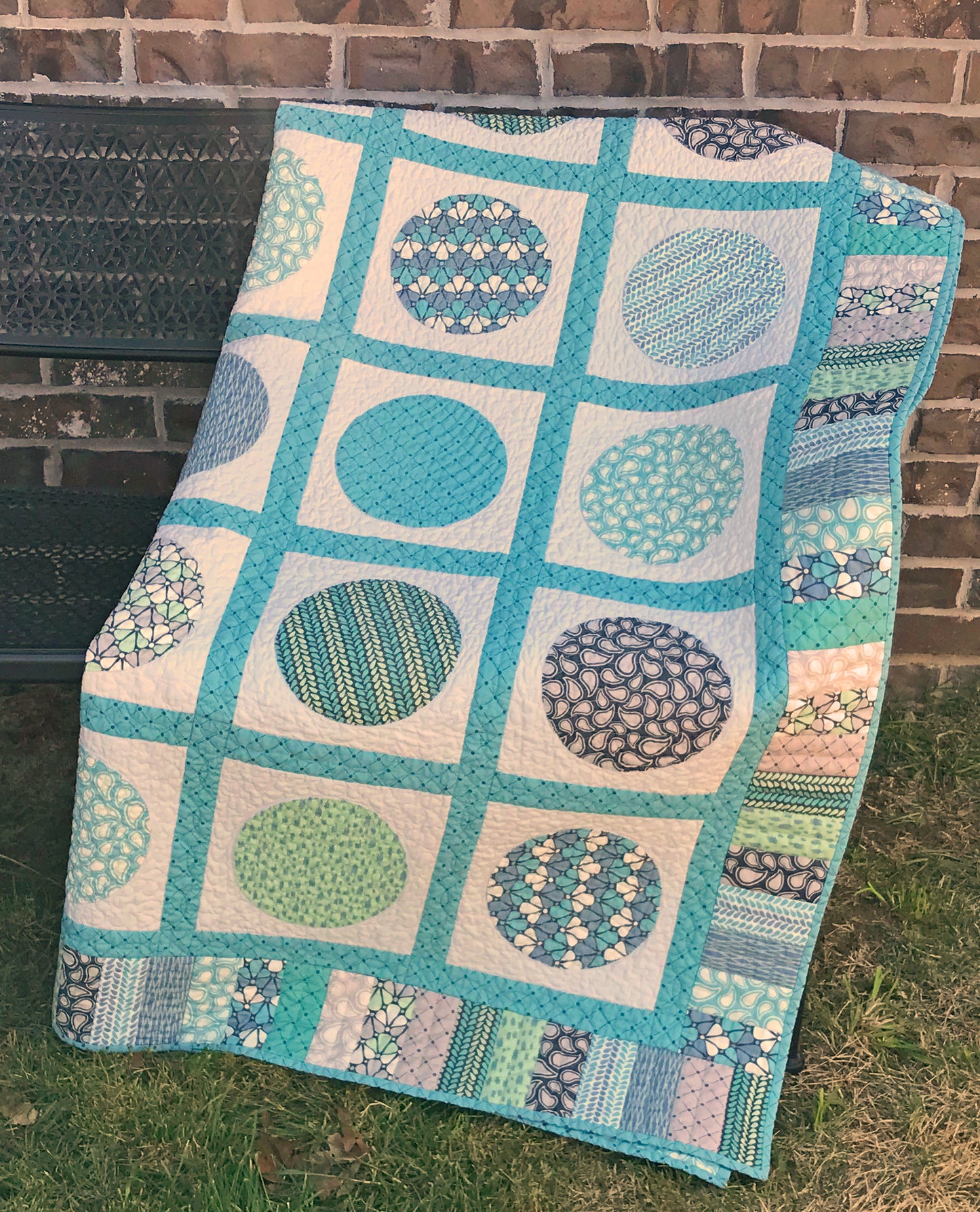 Circle Time Applique Quilt Pattern - Digital Quilt Pattern - Handmade Quilts, Digital Patterns, and Home Décor items online - Cuddle Cat Quiltworks