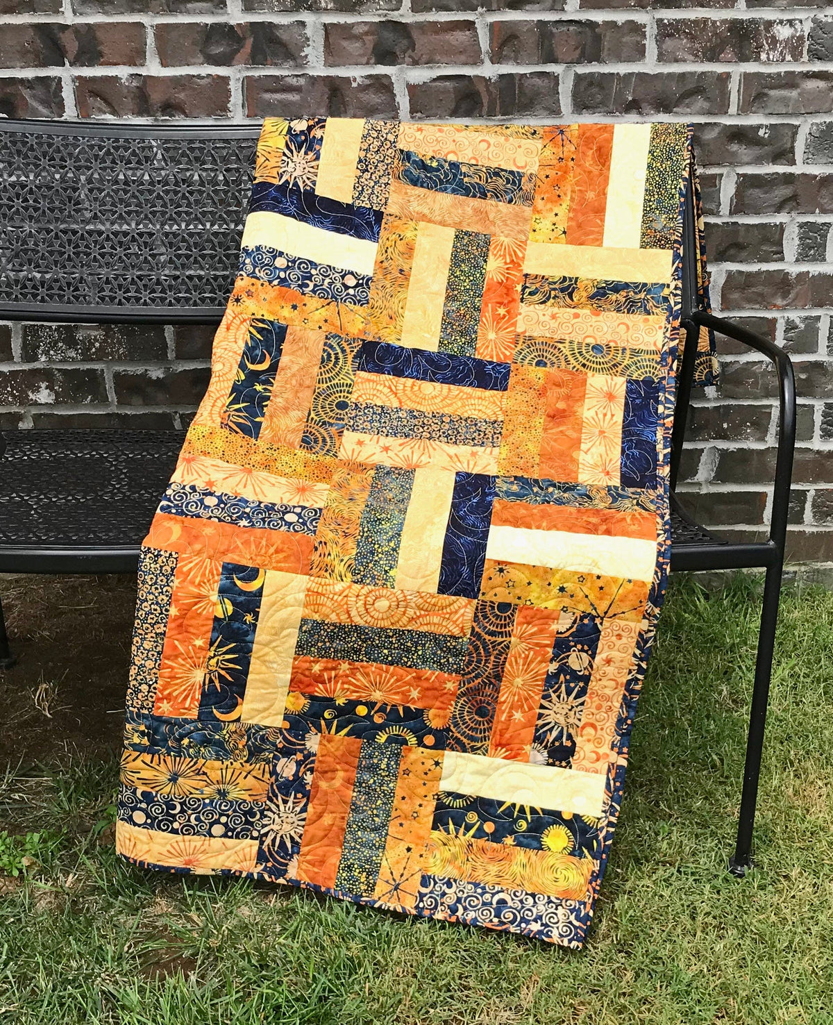 Basketweave Quilt Pattern for Jelly Rolls and Strip Packs - Digital Quilt Pattern - Handmade Quilts, Digital Patterns, and Home Décor items online - Cuddle Cat Quiltworks