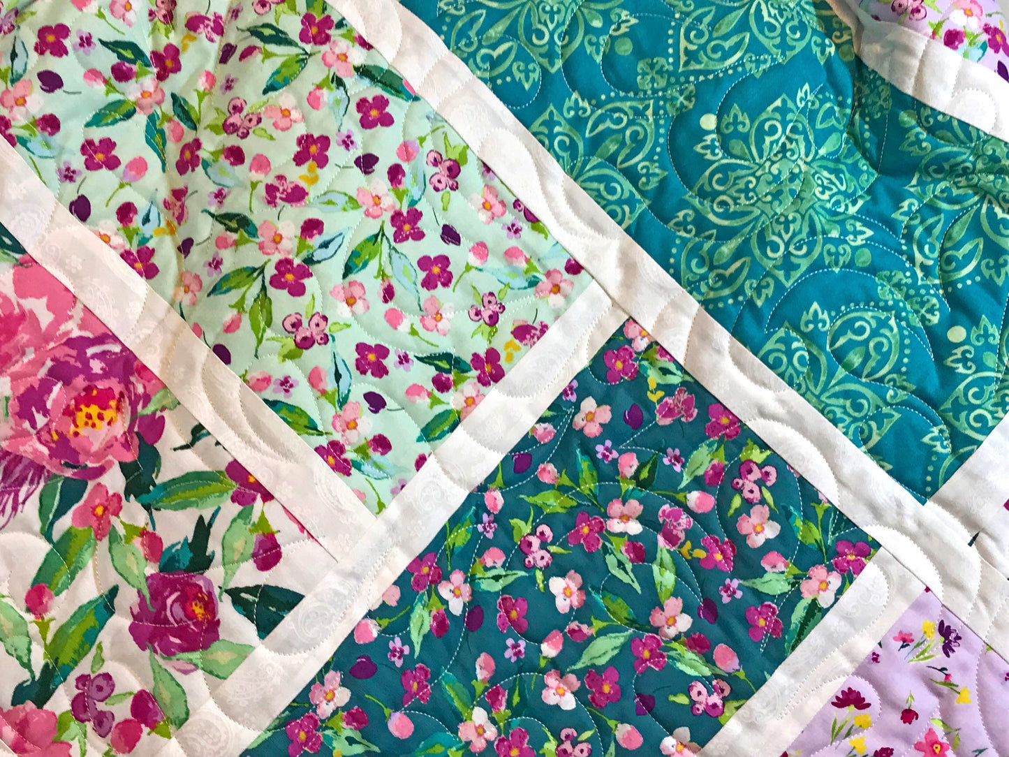 The Big Easy Quilt Pattern - Digital Quilt Pattern - Handmade Quilts, Digital Patterns, and Home Décor items online - Cuddle Cat Quiltworks