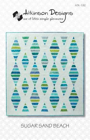 Sugar Sand Beach Quilt Pattern - Atkinson Designs ATK-192, Fat Quarter Friendly Pattern, Jelly Roll Friendly Pattern, Easy Quilt Pattern