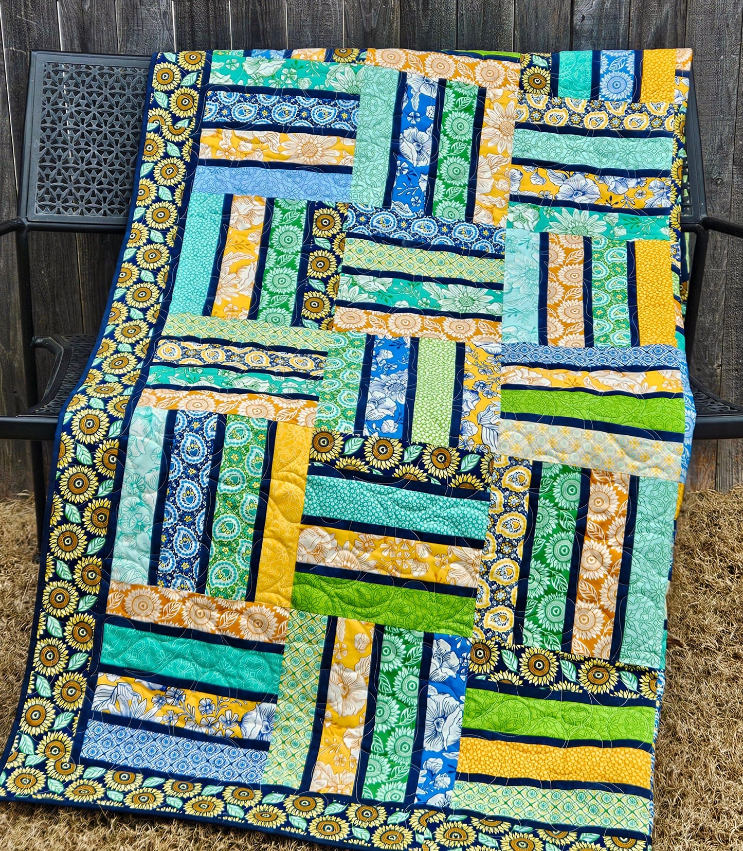 Pinstriped Quilt Pattern PDF Version, Cuddle Cat Quiltworks CCQ083, Strip Pack or Layer Cake Quilt Pattern, Easy Jelly Roll Quilt Pattern