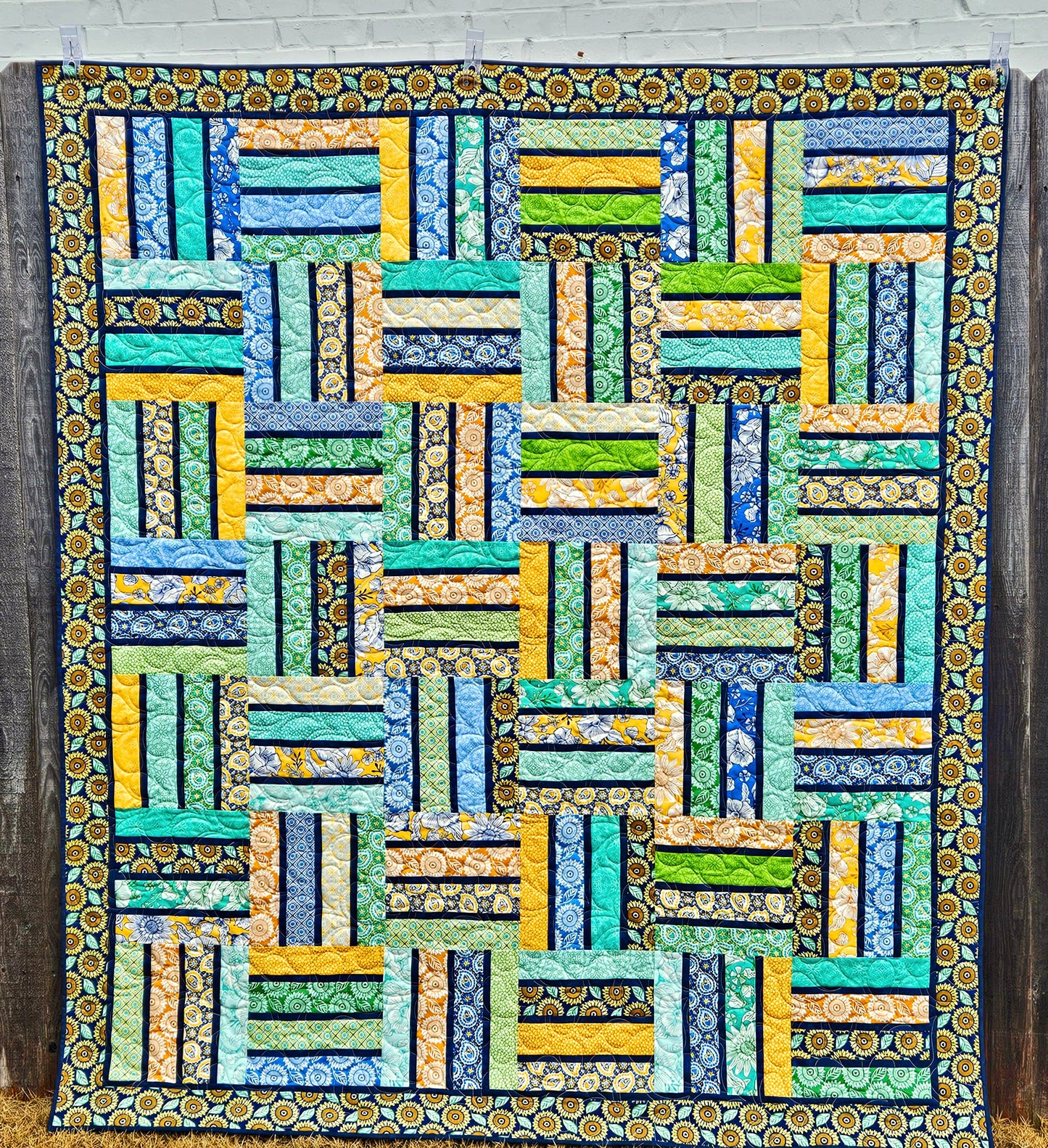 Pinstriped Quilt Pattern PDF Version, Cuddle Cat Quiltworks CCQ083, Strip Pack or Layer Cake Quilt Pattern, Easy Jelly Roll Quilt Pattern