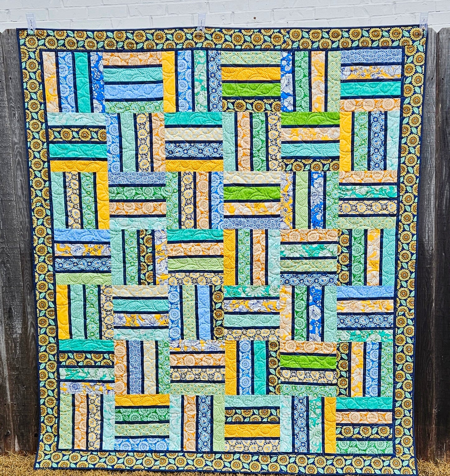 Pinstriped Quilt Pattern Printed Version - Cuddle Cat Quiltworks CCQ083, Strip Pack or Layer Cake Quilt Pattern, Easy Layer Cake Quilt