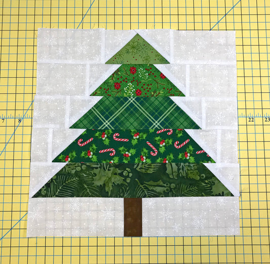 Christmas Tree Quilt Block Tutorial