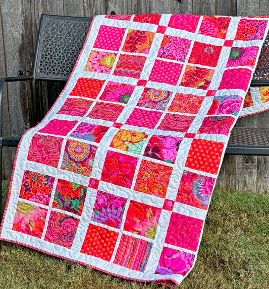 Sassy Squares - New Charm Square Quilt Pattern