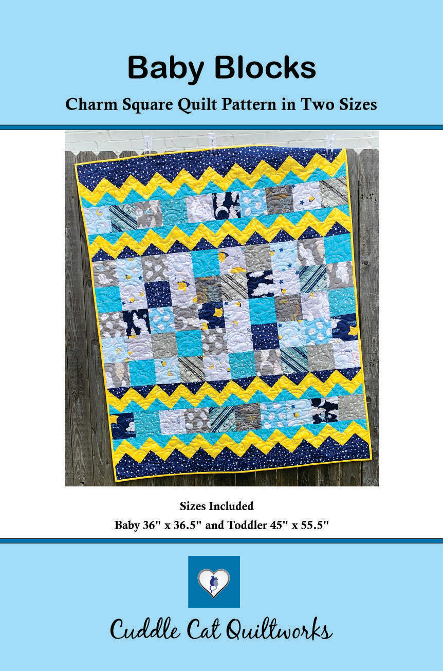 Baby Blocks Quilt Pattern in Two Size Options - Digital Version