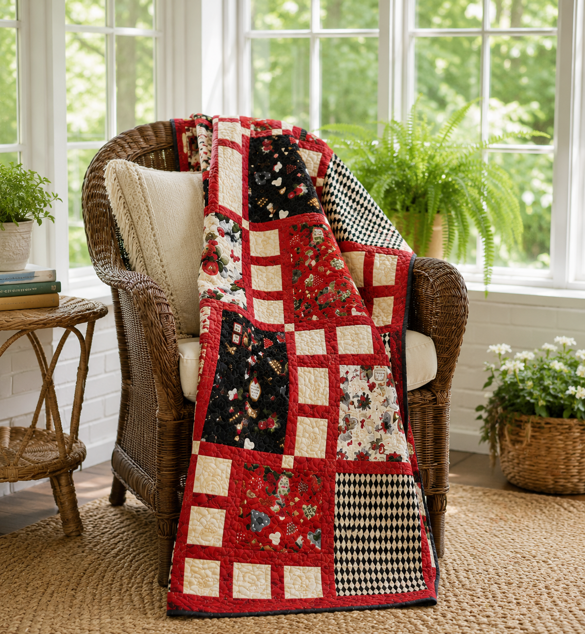 Four Squared Quilt Pattern Printed Version