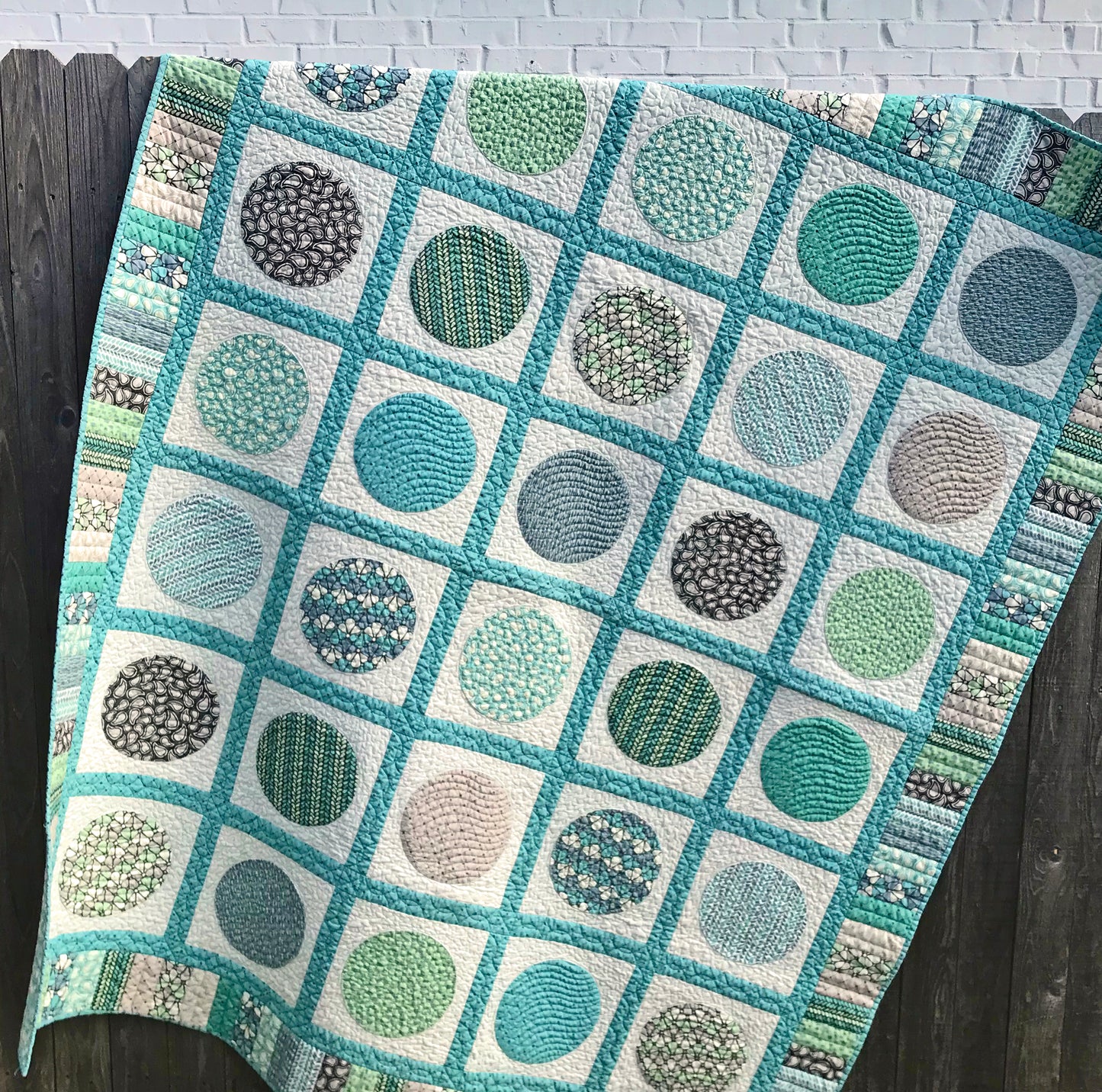 Circle Time Applique Quilt Pattern - Printed Version