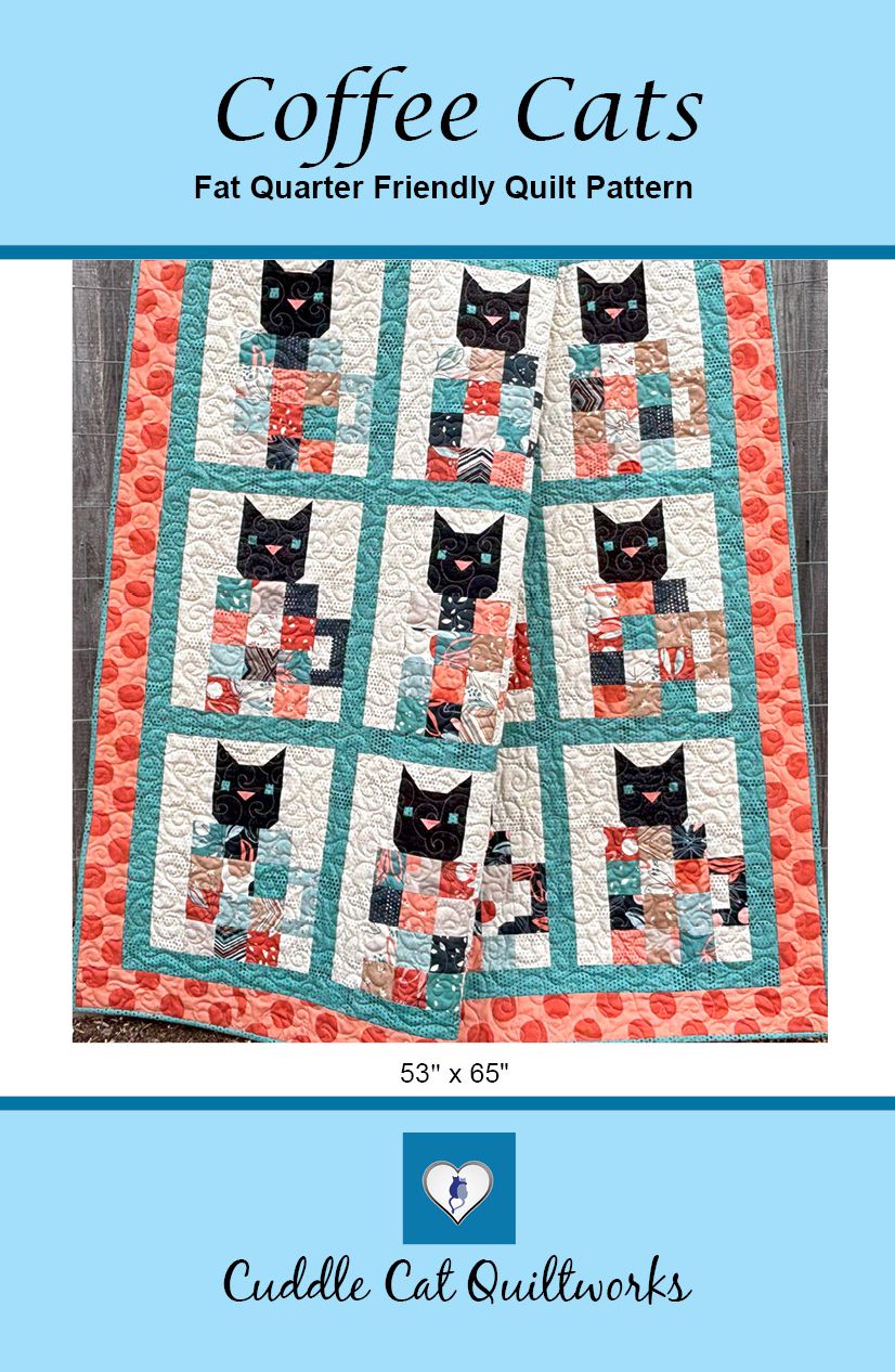 Coffee Cats Quilt Pattern - Digital Version