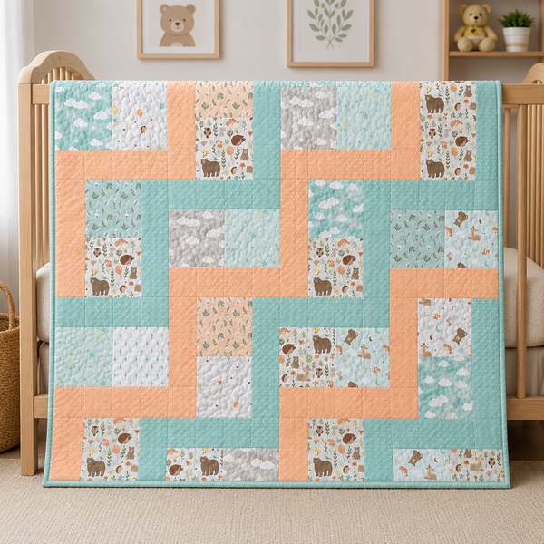 Baby Charms Quilt Pattern with Two Size Options Digital Version
