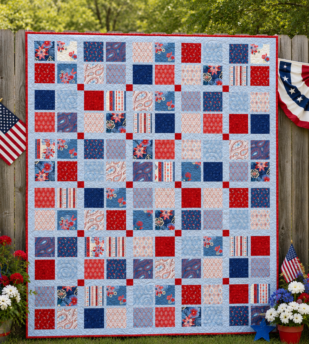 Sassy Squares Quilt Pattern - Printed Version