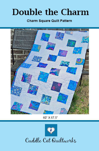 Front cover of Double the Charm quilt pattern.