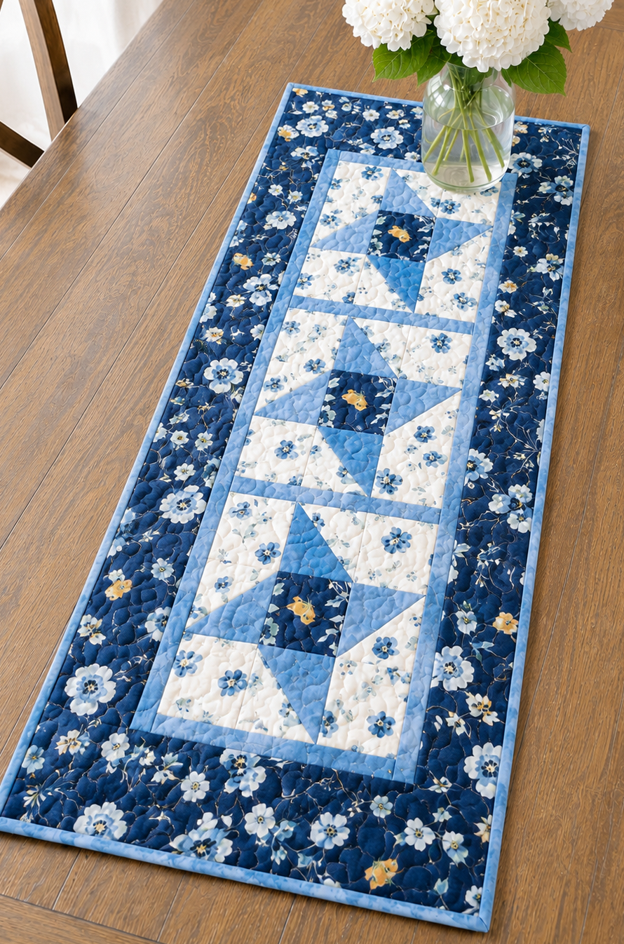 Friendship Star Table Runner Pattern - Printed Version