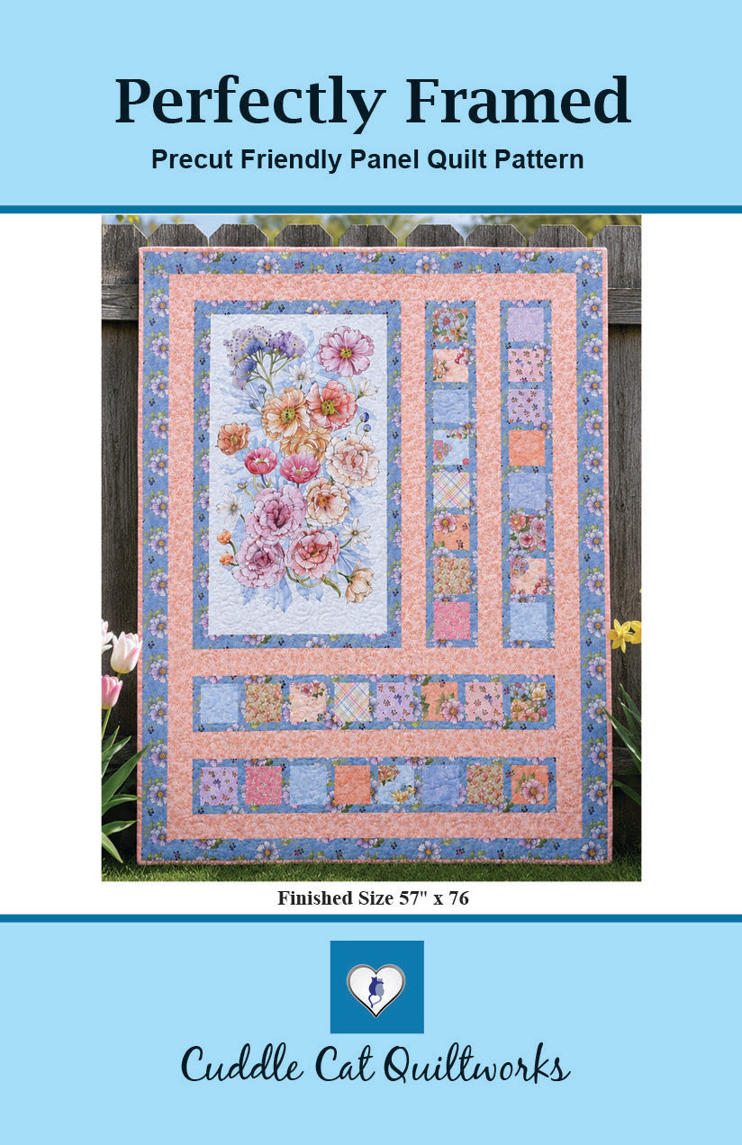 Perfectly Framed Panel Quilt Pattern - PDF Version