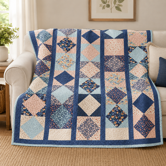 Diamond Drop Quilt Pattern Digital Version