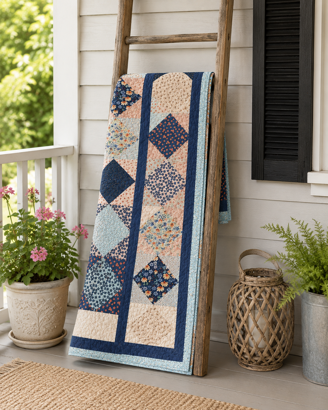 Diamond Drop Quilt Pattern Printed Version