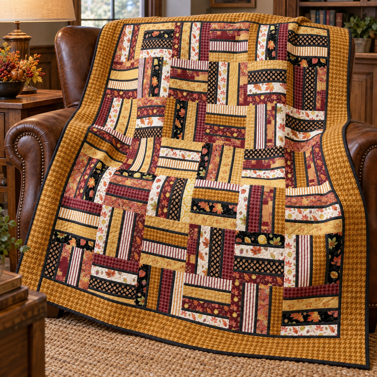 Pinstriped Quilt Pattern - Digital Version