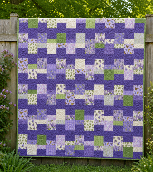 Stair Steppin' Quilt Pattern in Four Size Options - Printed Version