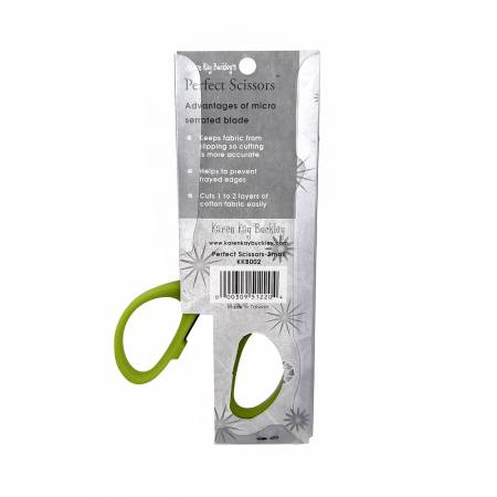 Perfect Scissors by Karen Kay Buckley KB002 - 4 inch Small Green Micro Serrated Blade