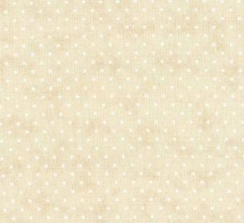Moda Essential Dots Eggshell Fabric 8654-11 - 30" REMNANT CUT, Eggshell Blender Fabric, Tan Polka Dot Fabric, Tan Blender Fabric