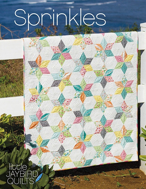 Sprinkles Baby Quilt Pattern - Jaybird Quilts JBQ-160, Jelly Roll Friendly Quilt Pattern - Easy Baby Quilt Pattern
