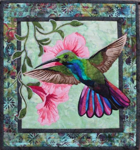 Hummingbird Quilt online Twin 79x64