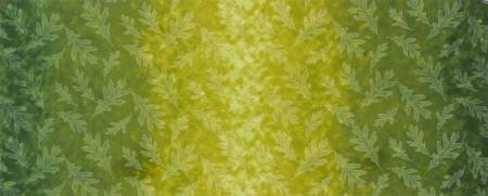 Giving Thanks Green Ombre Leaves Fabric - 20" REMNANT CUT - Robert Kaufman 18399-7, Green Leaves Fabric, Green Blender Fabric