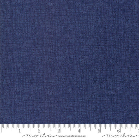 Thatched Navy Blue Fabric - Moda 48626-94, Navy Blue Blender Fabric, Dark Blue Blender Fabric, Blue Tonal Fabric