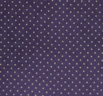 Moda Essential Dots Navy Blue Fabric 8654 25 - 31" REMNANT CUT, Blue Cotton Quilting Fabric, Blue with Tan Dots Blender Fabric