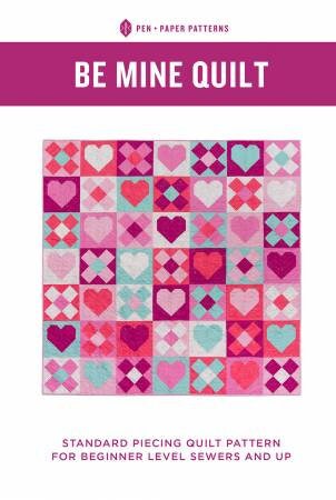Be Mine Quilt Pattern, Pen Paper Patterns PPP21, Heart Quilt Pattern, Hugs and Kisses Quilt Pattern, Valentine Quilt Pattern