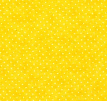 Moda Essential Dots Sunshine Yellow Fabric 8654-37 - 28" REMNANT CUT, Yellow and White Blender Fabric, Yellow Polka Dot Fabric
