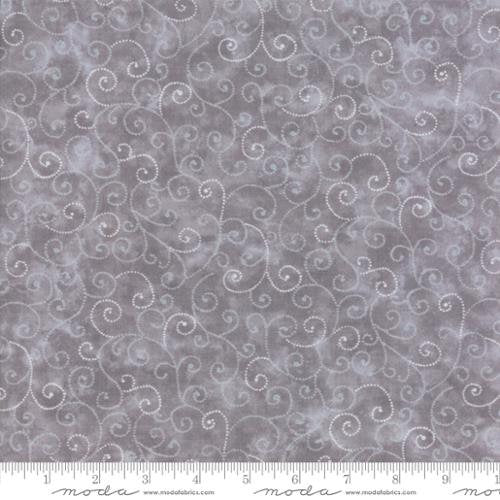 Moda Marbles Swirls Grey Fabric 9908-82 - 35" REMNANT CUT, Gray Tonal Fabric, Gray Blender Fabric, Gray Swirl Fabric