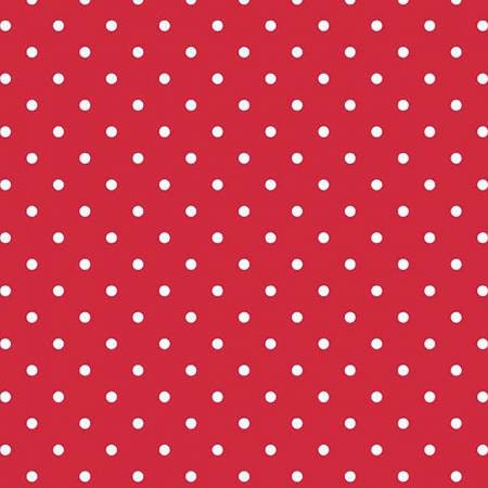 Swiss Dots White on Red Fabric - 31" REMNANT CUT - Riley Blake Designs C670R-80RED, White on Red Dots Fabric, Red and White Blender Fabric