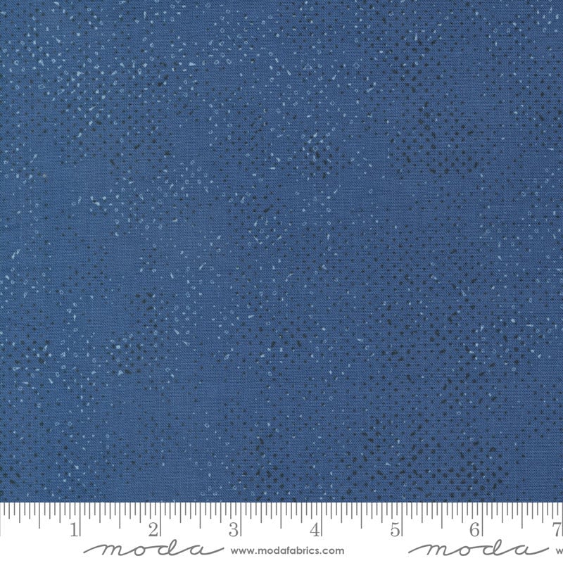 Bluish Spotted Blueprint Dark Blue Fabric 31" REMNANT CUT - Moda 1660-209, Dark Blue Blender Fabric, Spotted Dark Blue Blender Fabric