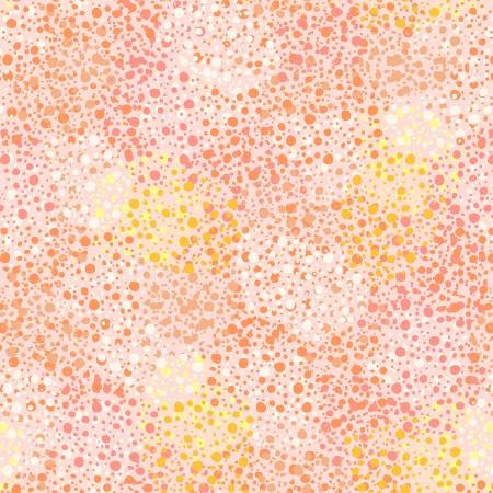 108" Peach Splatter Dots Wide Quilt Backing Fabric - 31" REMNANT CUT - Windham 53193W-1, Peach & Light Pink Dots Wide Quilt Backing Fabric