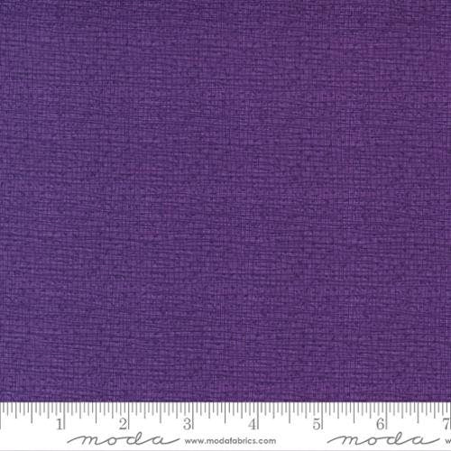 Thatched Pansy Purple Fabric - 27" REMNANT CUT - Moda 48626-160, Purple Blender Fabric