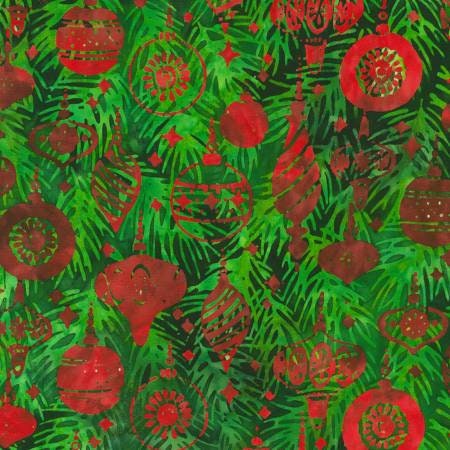 Colors of Christmas Batik 5" Squares Charm Pack - Artisan Batik Robert Kaufman CHS-1231-42, Christmas Themed Batik Charm Pack Fabric Squares