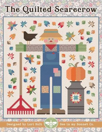 The Quilted Scarecrow Quilt Pattern - Lori Holt Bee in my Bonnet ISE-281, Fall Themed Scrappy Quilt Pattern